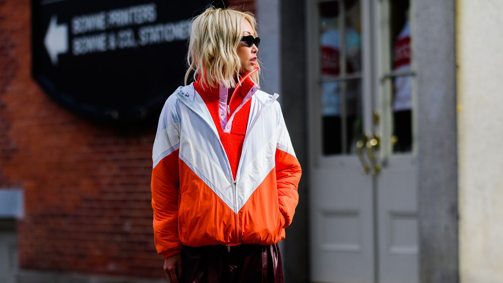 Kendall jenner best sale orange adidas jacket