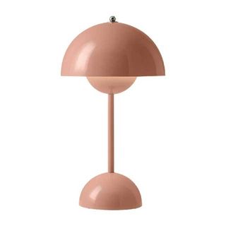 pink flowerpot lamp