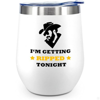 ATHAND Store Funny Yellowstone 12oz Wine Tumbler With Lid Stainless Steel Coffee Mug Cup: $17.99 At Amazon