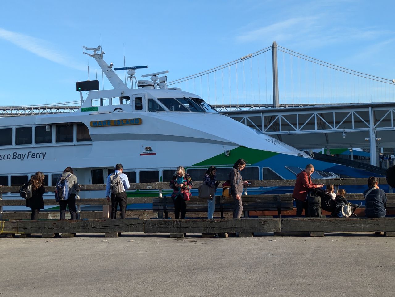 Ferry boat shot at 2x zoom by Pixel 8a