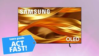 Samsung S84F OLED TV with deals tag 