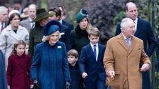 The Christmas decoration the Royal Family steer clear of revealed. Seen here King Charles, Queen Camilla and the Royal Family attend the Christmas Day service 2022