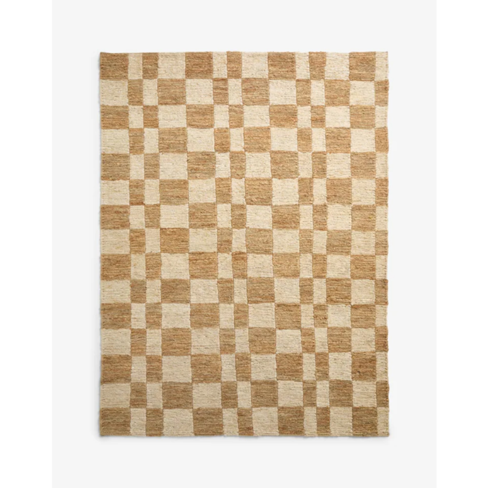 Natural N. Premium Jute Checkerboard Rug