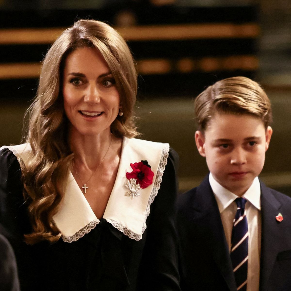 The Princess of Wales and Prince George attend the Festival of Remembrance