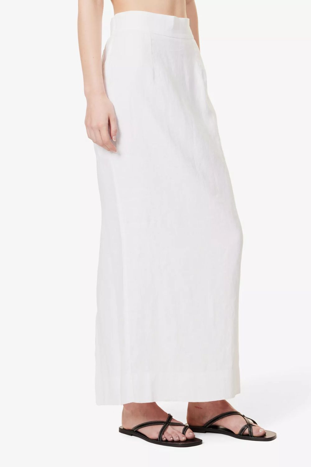 Emma Mid-Rise Linen Maxi Skirt