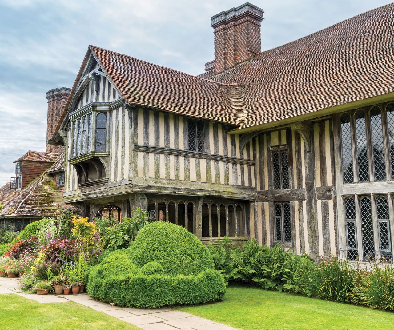 Architecture, interiors and gardens are in perfect harmony at Great Dixter, in Northiam, East Sussex, designed by Sir Edwin Lutyens.