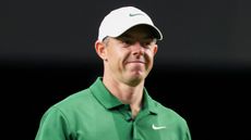 Rory McIlroy looks on during a TGL match