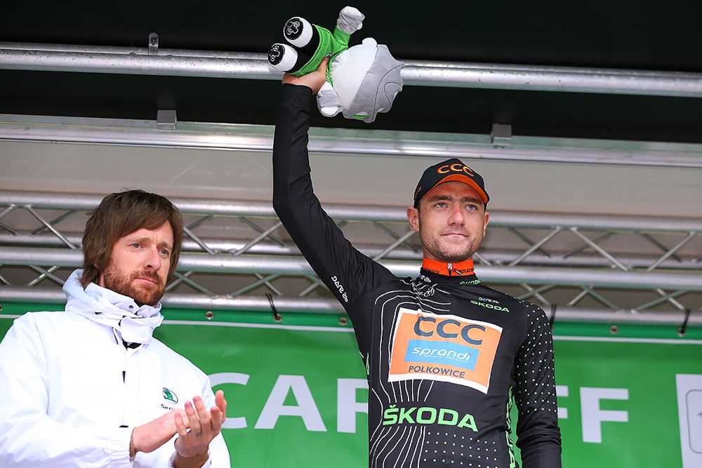 Lukasz Owsian in the mountains jersey
