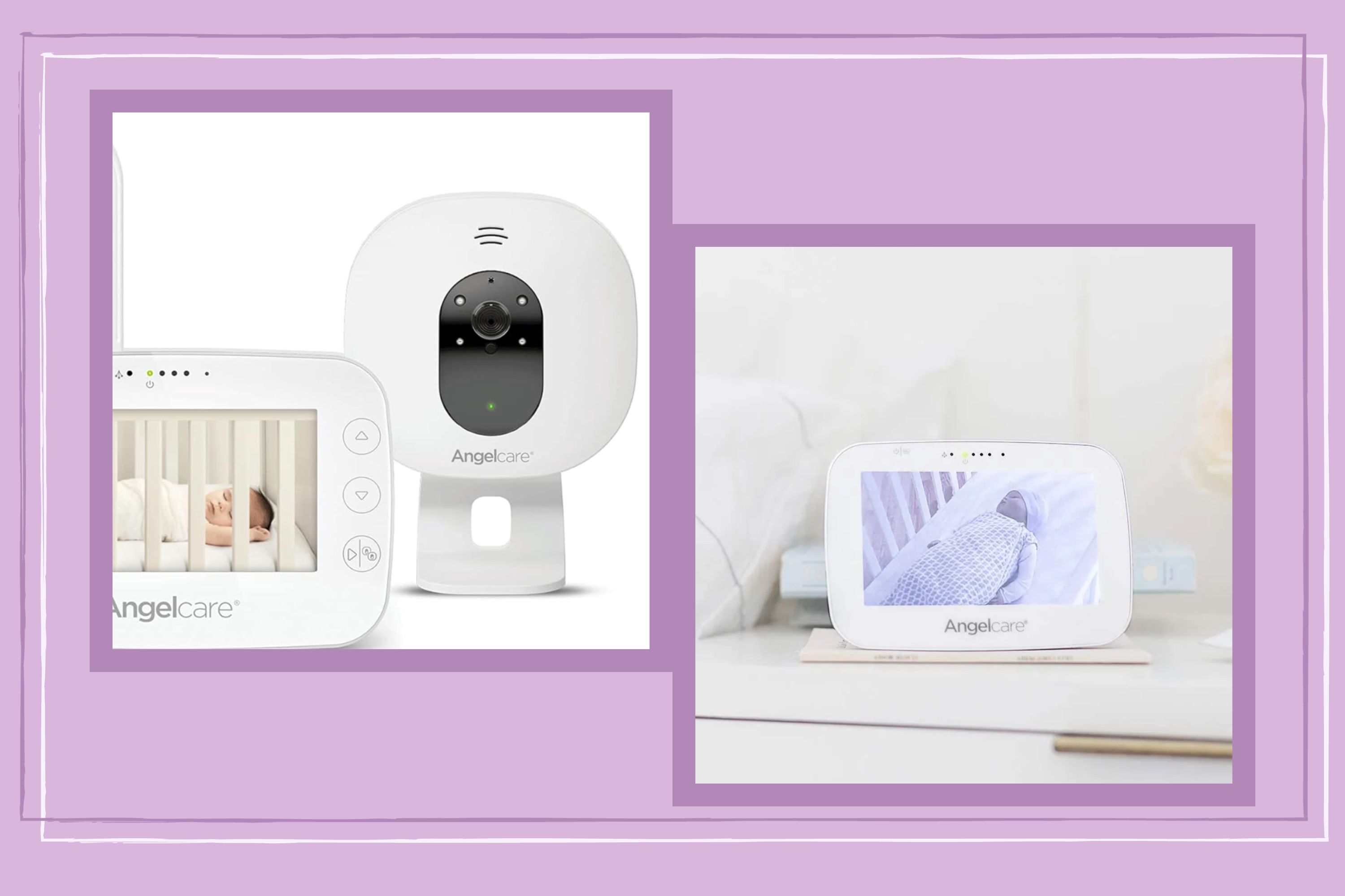 Angelcare 3-in-1 AC327 Baby Monitor, with Movements Tracking, 4.3'' Video &  Sound