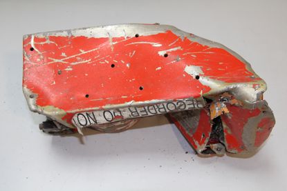 A piece of the flight recorder. 