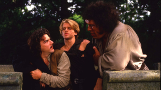 Mandy Patinkin, Cary Elwes, and Andre Rene Roussimoff in The Princess Bride
