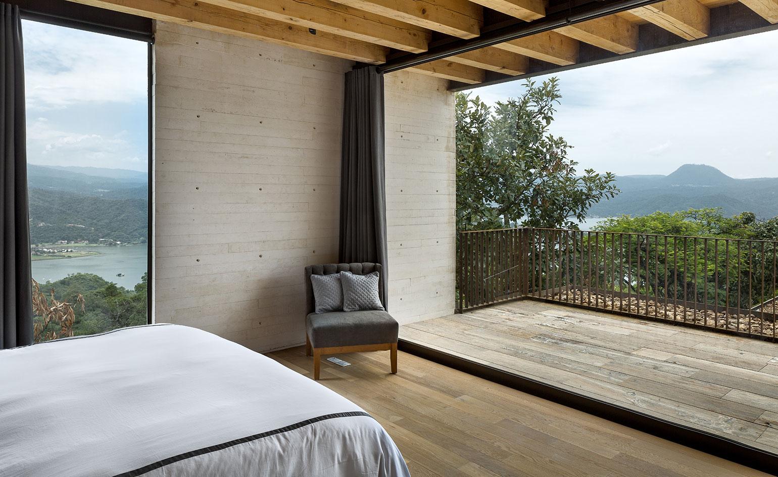 The complex's two-storey bedroom block houses a set of en-suite sleeping areas