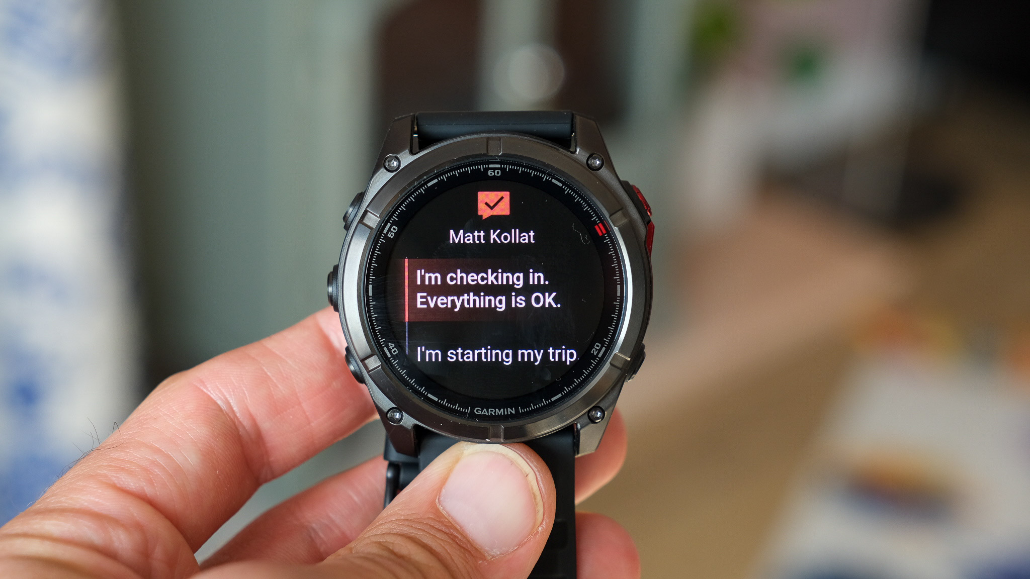 Garmin Fenix 8 Pro MicroLED in hand