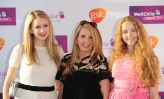Gillian McKeith attends the Well Child Awards with her daughters Afton and Skylar
