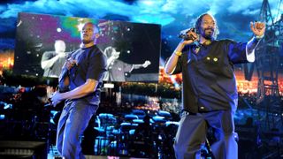 Dr Dre (L) and Snoop Dogg (R) will perform at the Super Bowl Halftime Show