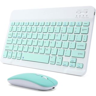 Acolarid Ultra-Slim Rechargeable Bluetooth Keyboard and Mouse