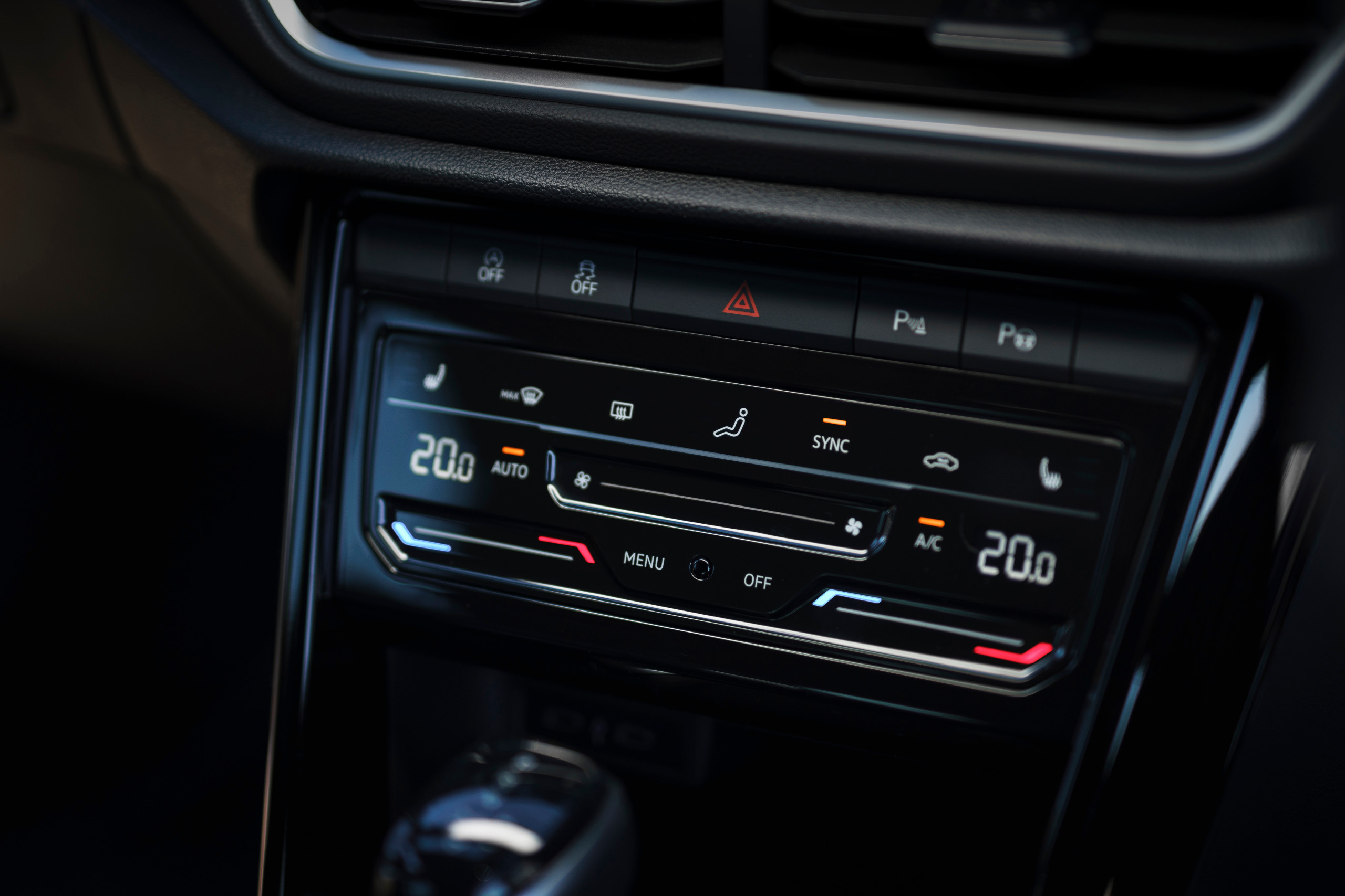 Dashboard detail, VW T-Roc