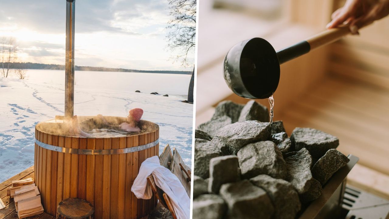 Hot tub and sauna