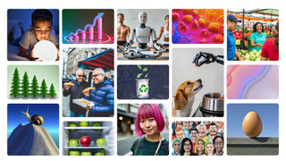 AI generated images featured on iStock's AI generator website