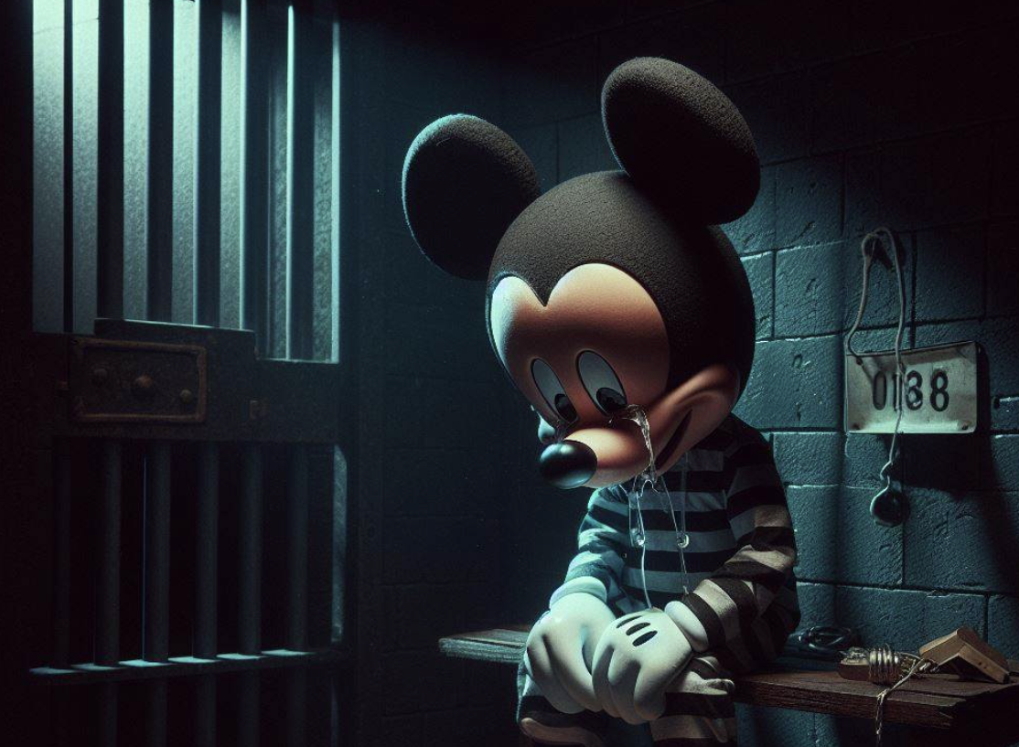 Von Der Ki Generiertes Mickey-Mouse-Bild