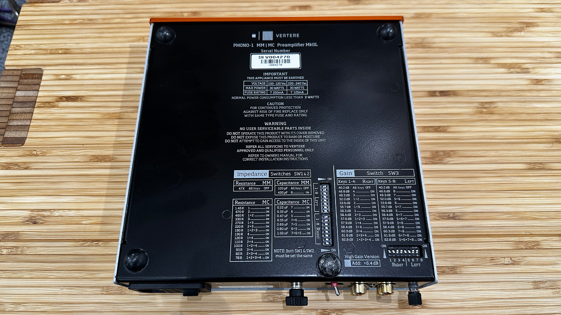 Vertere Phono-1 LX phono stage