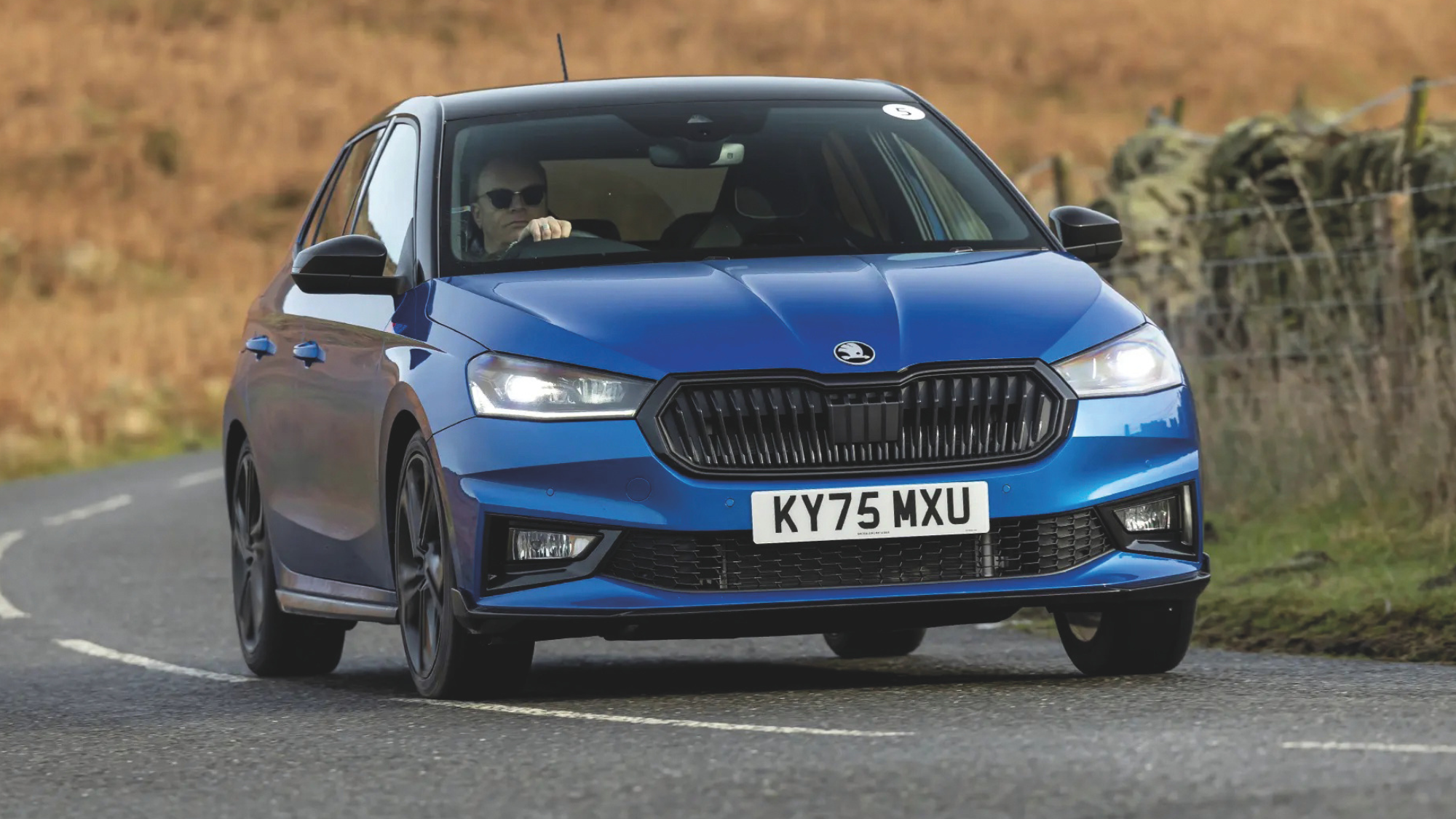 Skoda Fabia 130 on the road