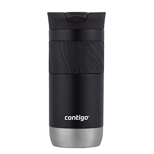 Contigo Byron Vacuum-Insulated Stainless Steel Travel Mug, Licorice, 16oz