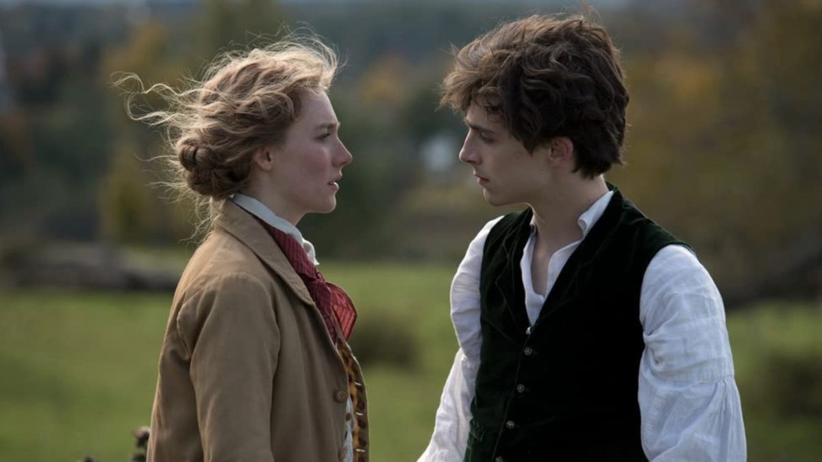 Saoirse Ronan and Timothée Chalamet in Little Women