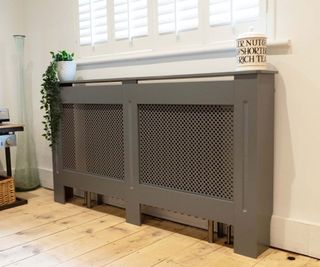 dark grey radiator cover