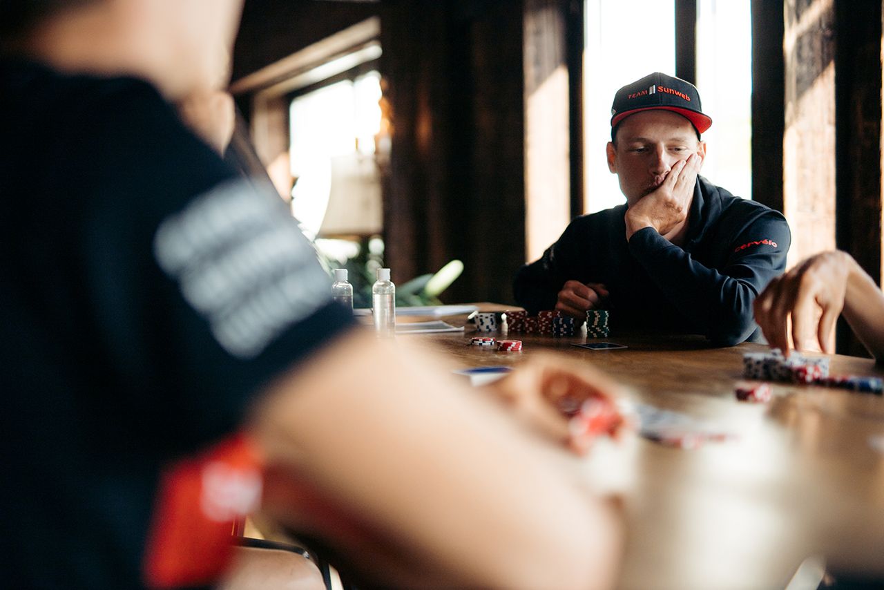 Team Sunweb training in K&uuml;htai, Austria in July after the coronavirus pandemic halted the road season