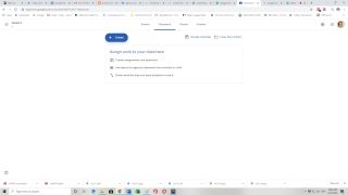 Screenshot Google Meet: Assign work to class