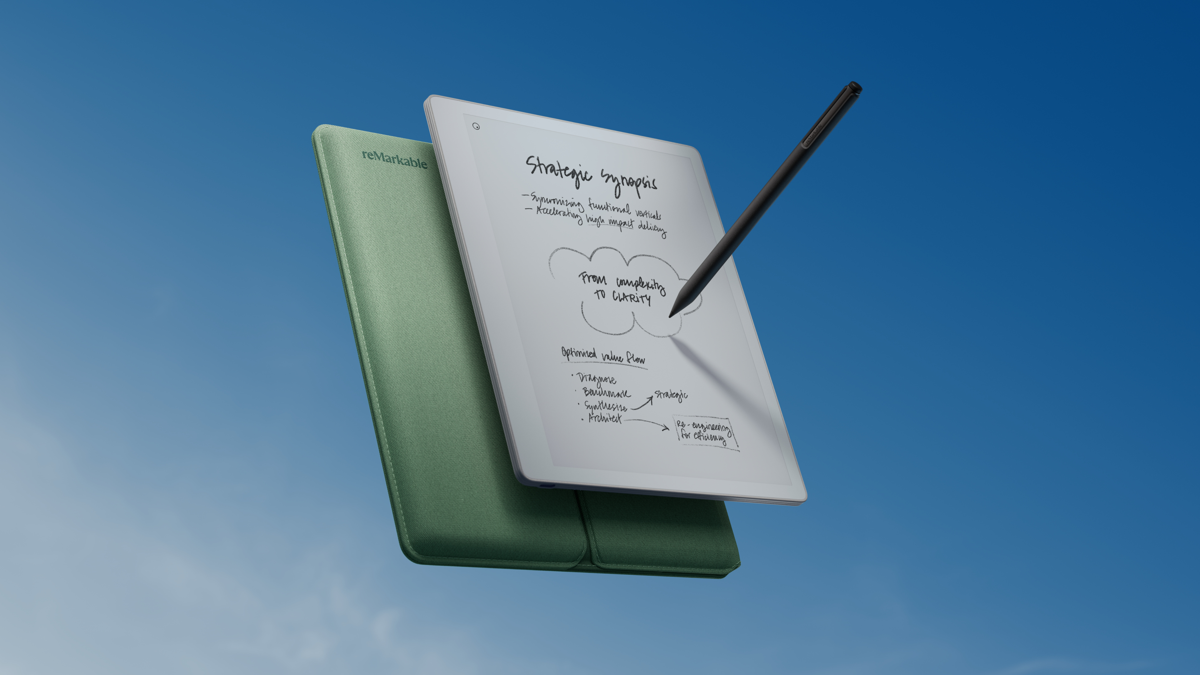 reMarkable Paper Pure with Folio in Mist Green