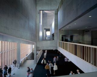 Interior hall with peoples