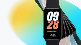 Promotional image of a Xiaomi smart band active 8
