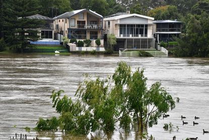 Floodwaters in Sydney.