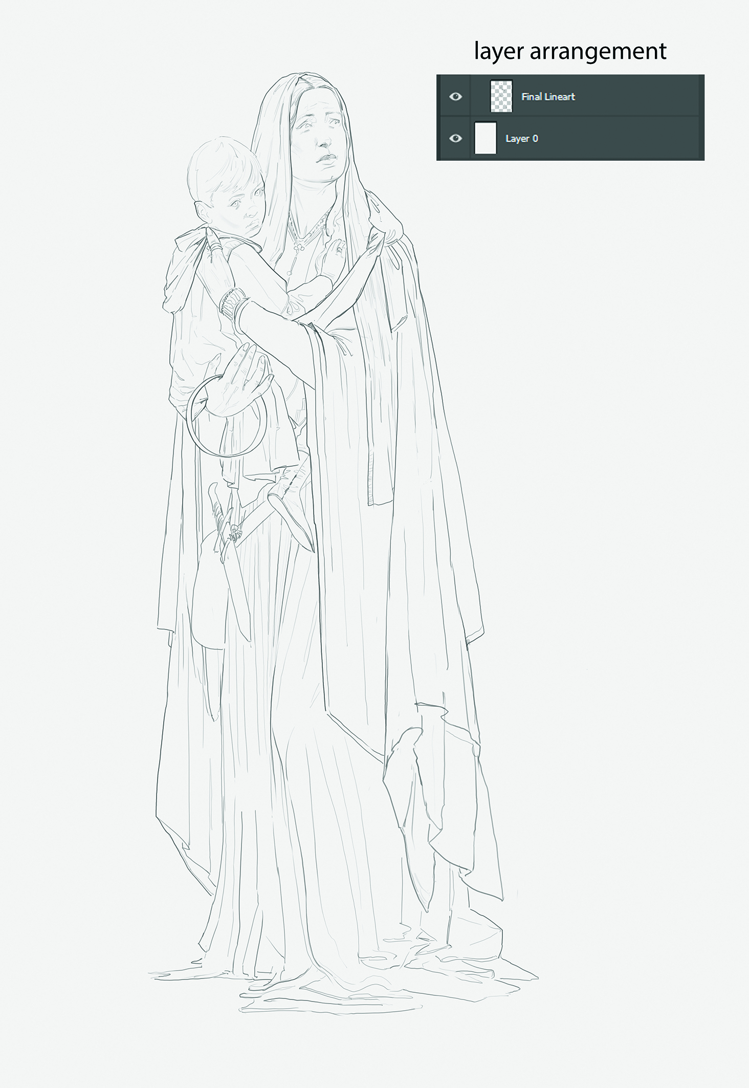 Digital art for a tutorial