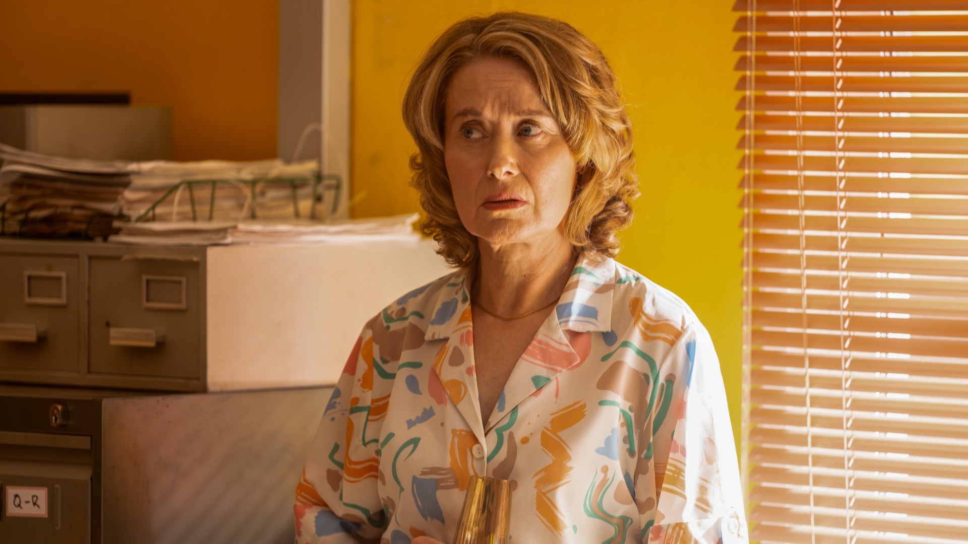 Shirley looks worried in The Gold season 2