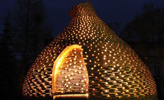 Norweigen turf hut inspired playhouse