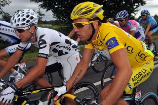 Carlos Sastre and Rinaldo Nocentini, Tour de France 2009, stage 10