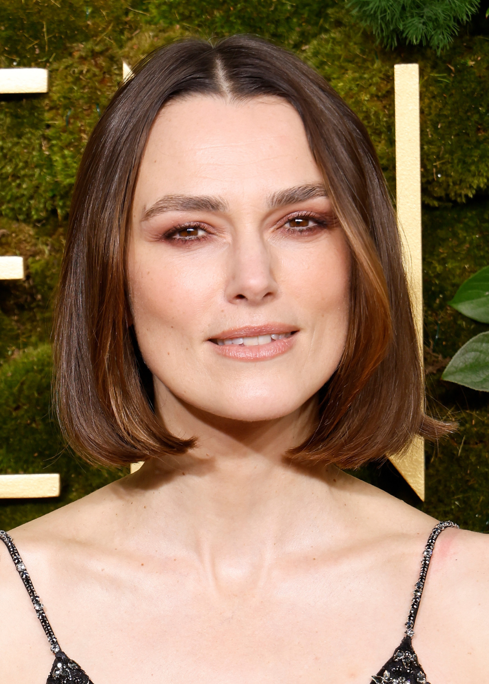 Keira Knightley attends the 2025 Golden Globe Awards at The Beverly Hilton on January 05, 2025 in Beverly Hills, California