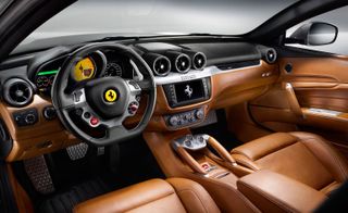 Dashboard in the Ferrari's four-seater FF