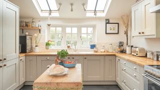 kitchen extension with rooflights