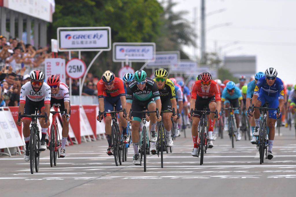 Fernando Gaviria (UAE Team Emirates) wins stage 1 of the Tour of Guangxi