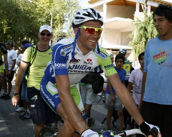 Ivan Basso is all smiles after stage three.