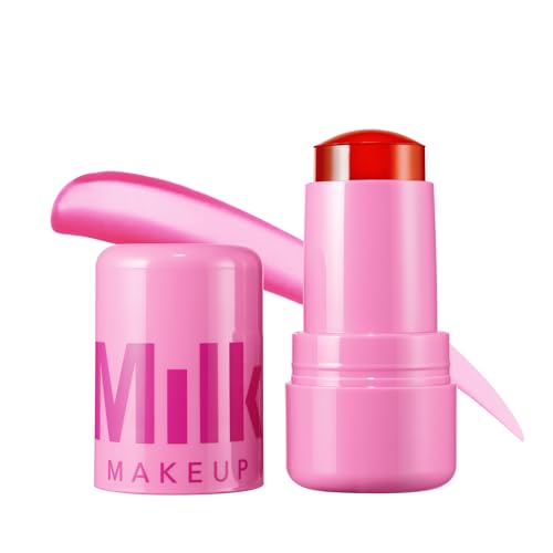 Milk Makeup Cooling Water Jelly Tint &amp;ndash; Long-Lasting Sheer Lip + Cheek Stain With Firming Vegan Collagen + Hydrating Aloe &amp;ndash; Transfer Proof, Buildable Lip Tint + Blush &amp;ndash; Fresh (soft Pink), 0.17 Oz