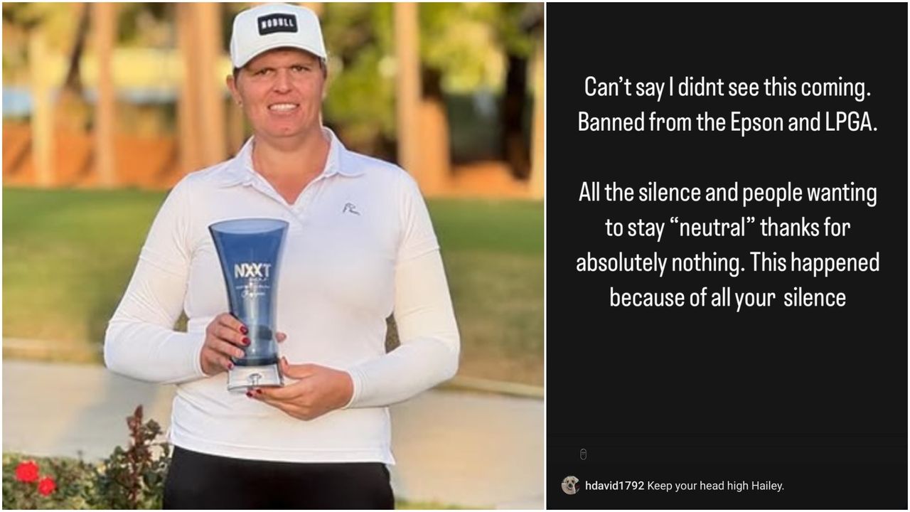 Transgender golfer Hailey Davidson 