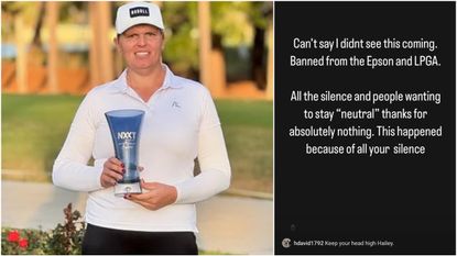 Transgender golfer Hailey Davidson 