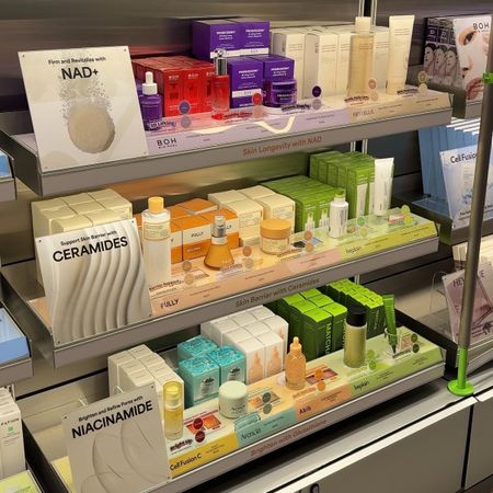 Photo of Olive Young-curated skincare products at Sephora