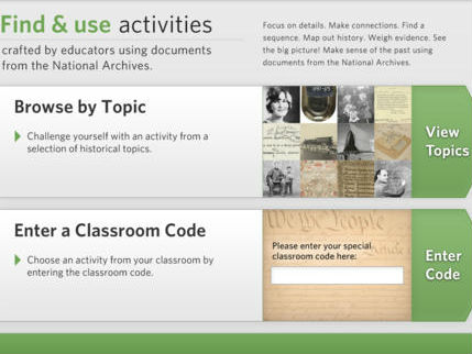 Primary Source Documents at Core of History App