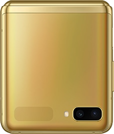 Samsung Galaxy Z Flip Mirror Gold Closed
